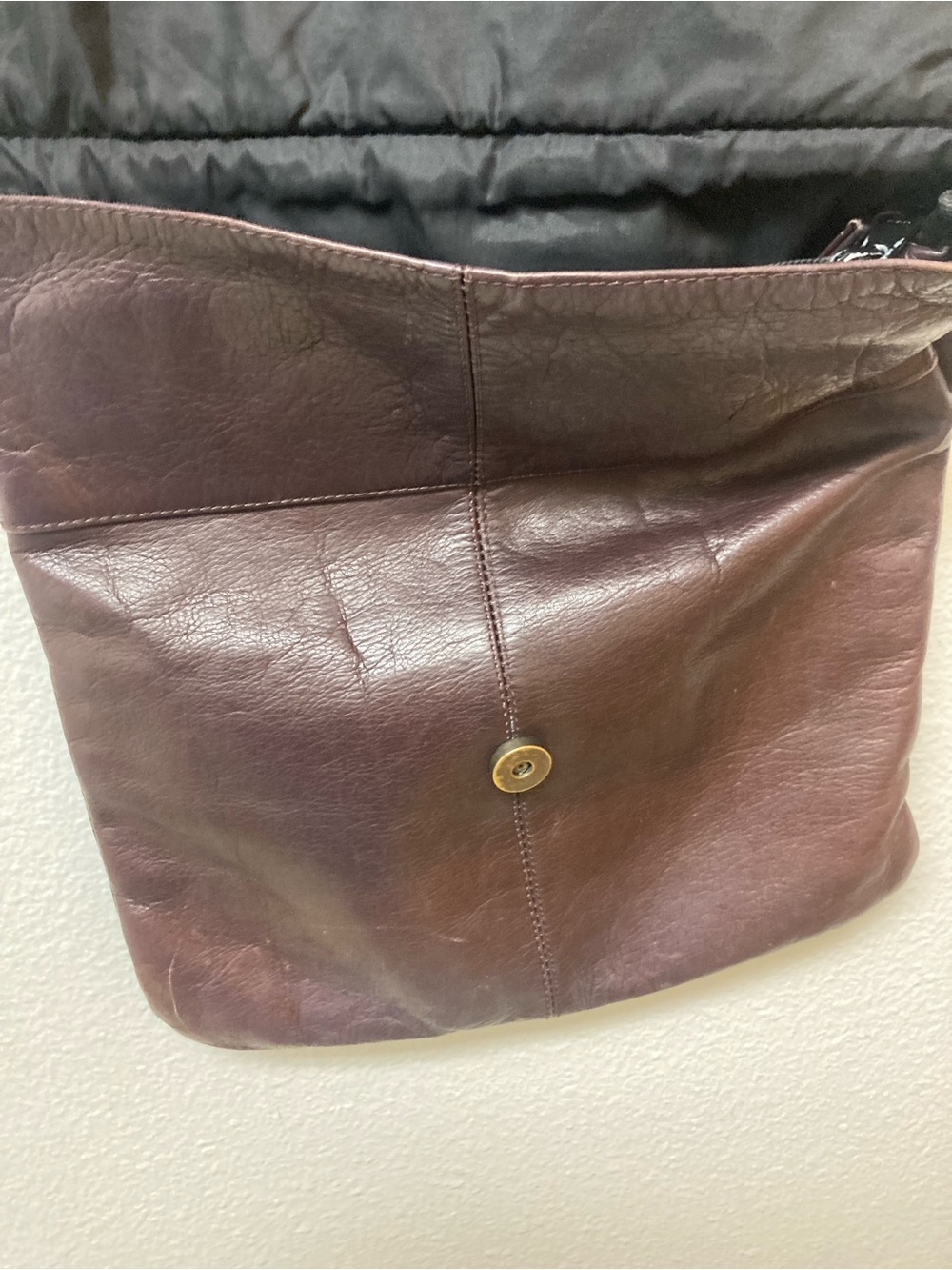 RALPH LAUREN Vintage Brown Leather Sling Messenger Bag - Picture 4 of 11